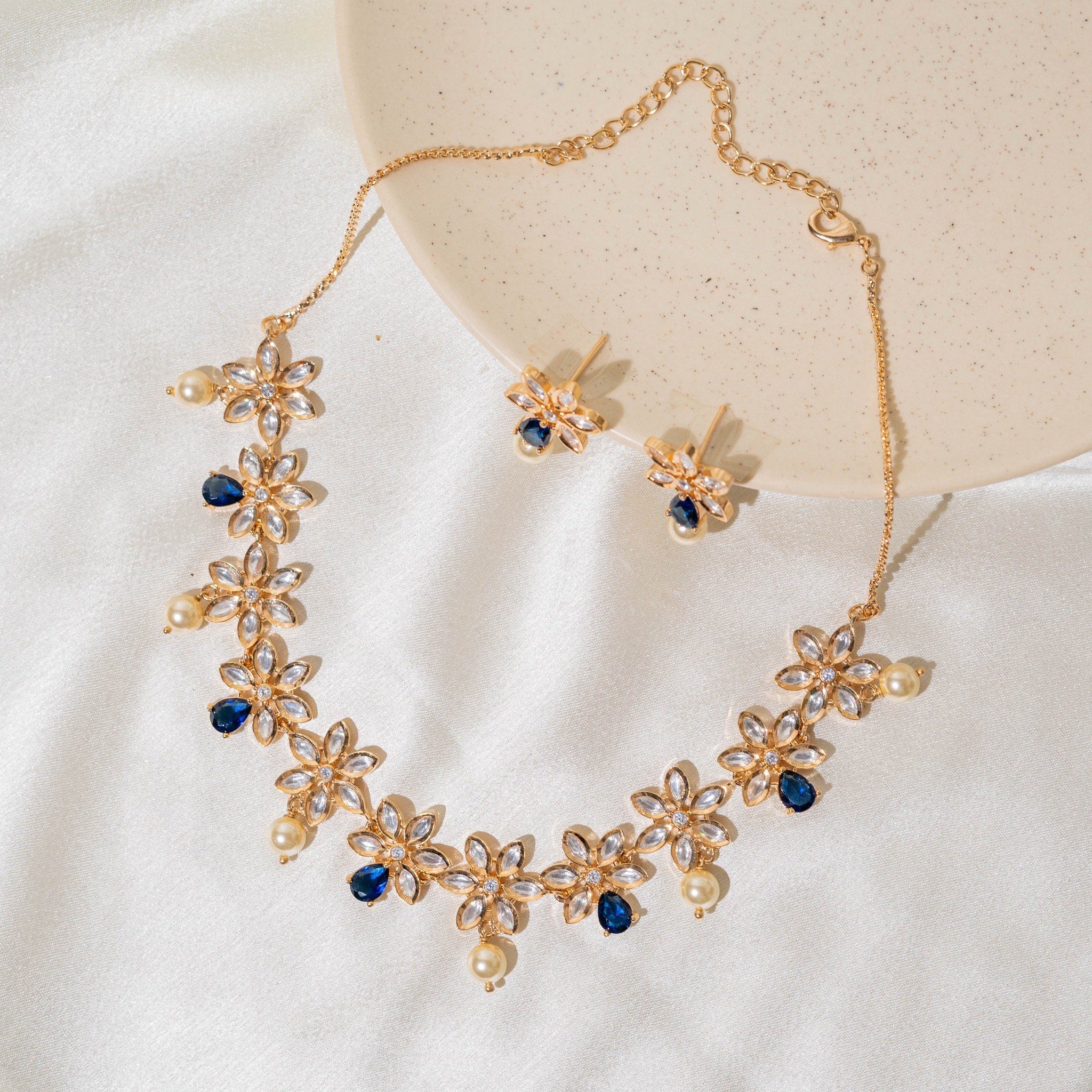 Blue Cocktail Necklace